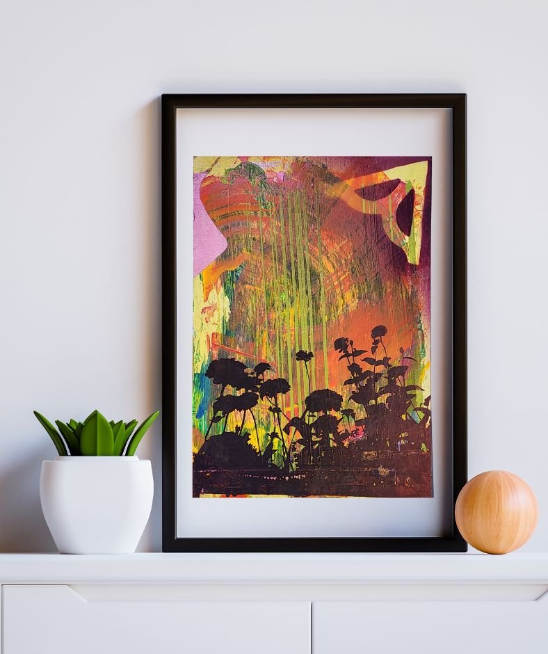 The 'Marohu' 13" x 19" Multi-Color, Screen Printed Monoprint Poster - Gladiator Art & Apparel