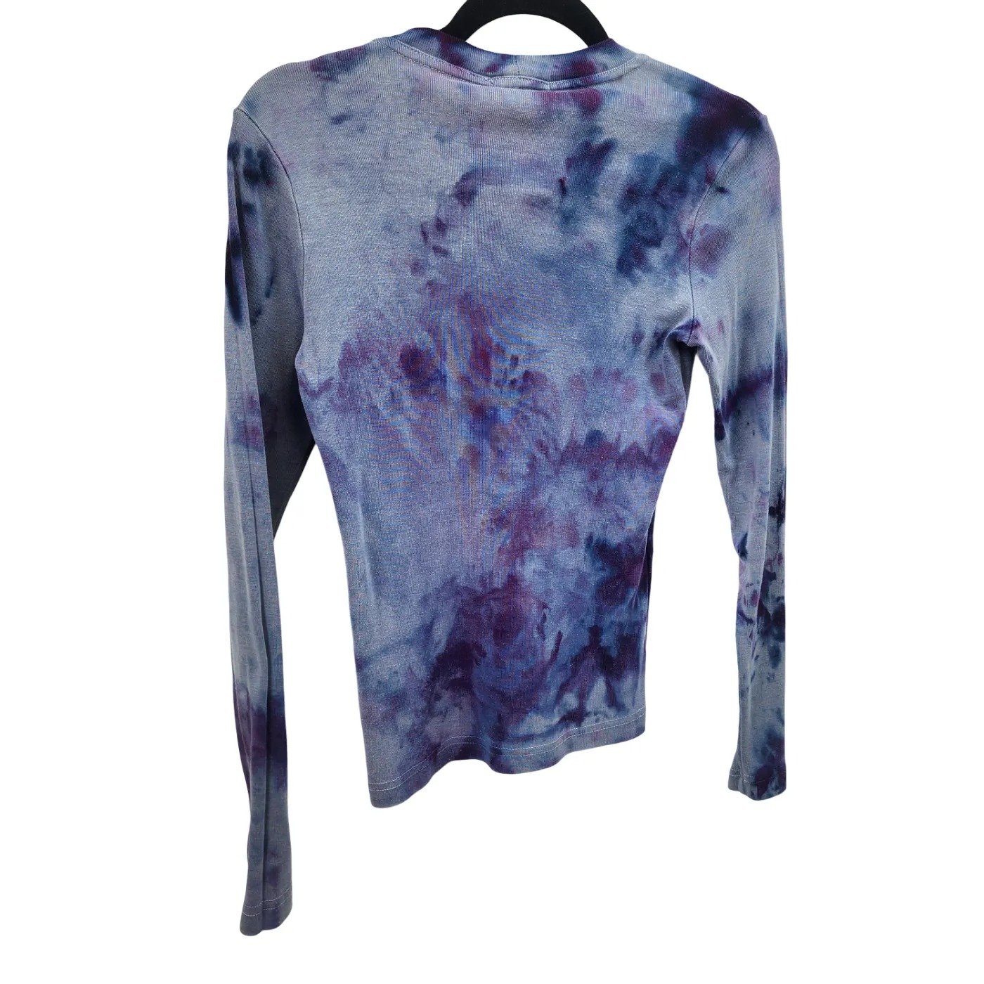 Upcycled, 'Democracy' Tie-Dye Long Sleeve Top. Size: S - Gladiator Art & Apparel