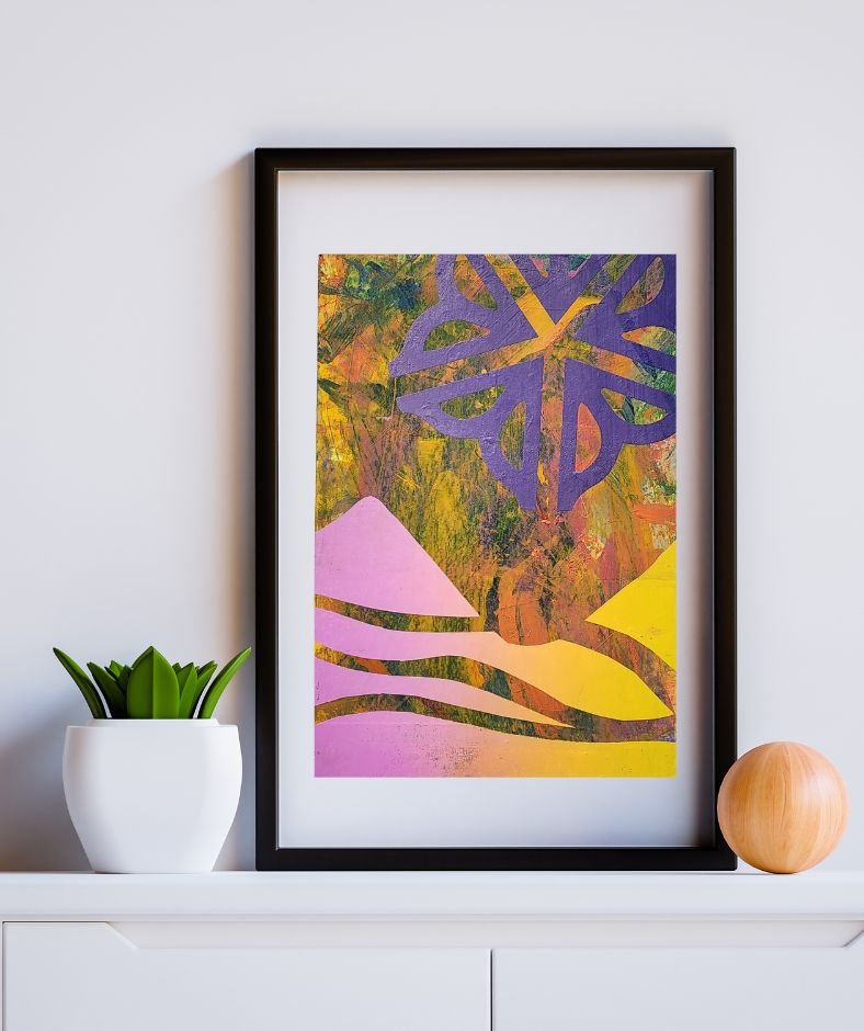 The 'Heng' 13" x 19" Multi-Color, Screen Printed Monoprint Poster - Gladiator Art & Apparel