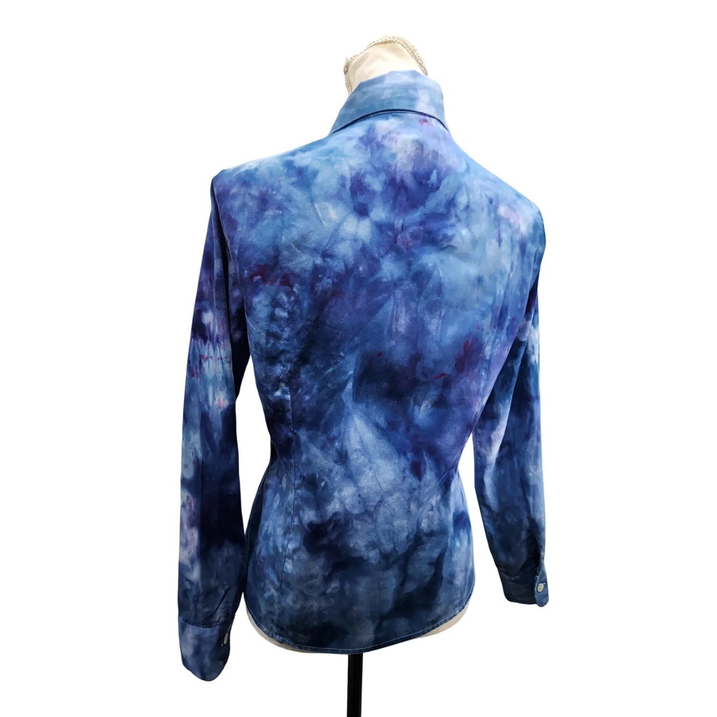 Reworked, Esprit De Corp. Tie-Dyed Button Down Shirt. Size: Small - Gladiator Art & Apparel