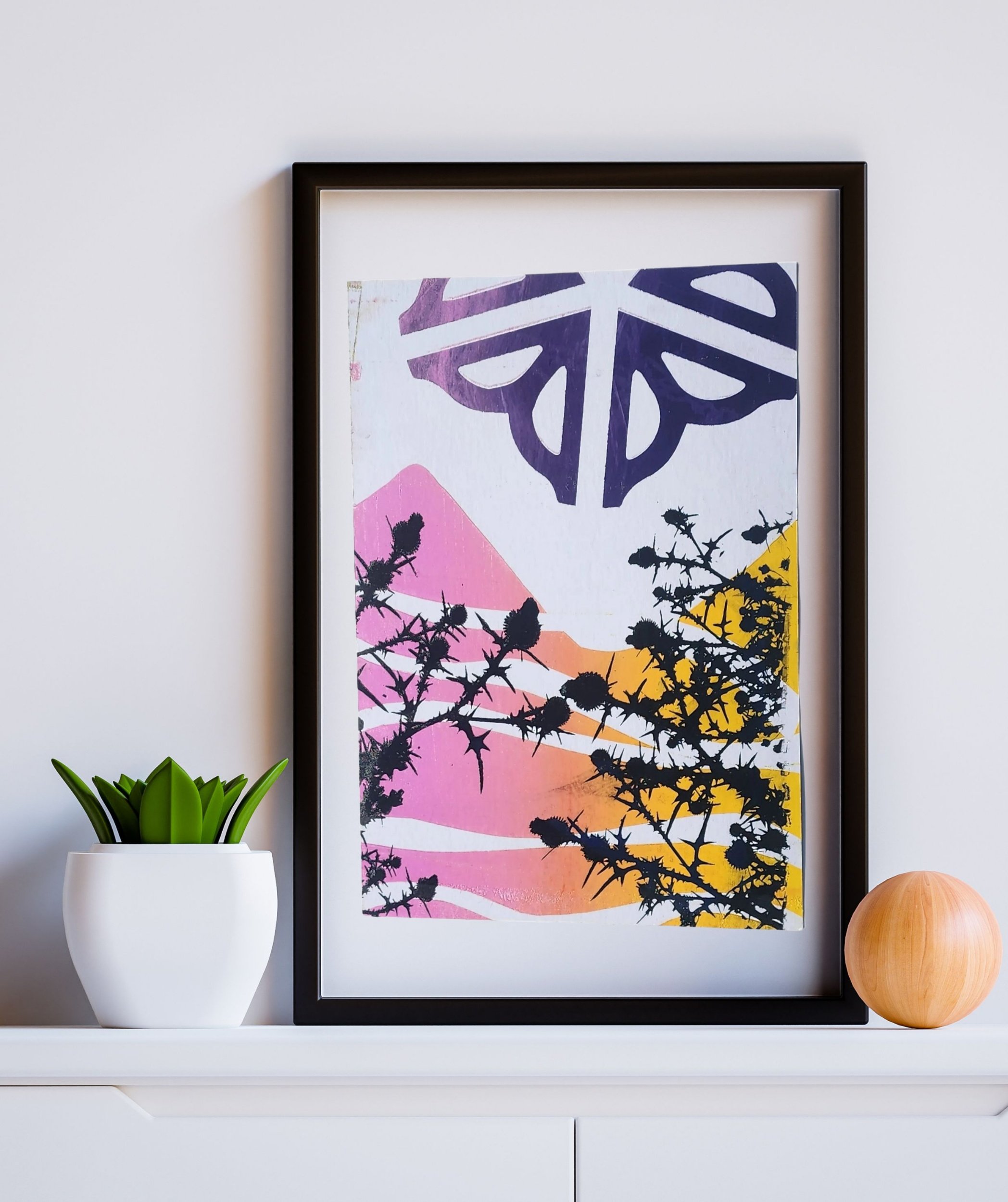 The 'Igaluk' 13" x 19" Multi-Color, Hand Screen Printed Monoprint Poster - Gladiator Art & Apparel