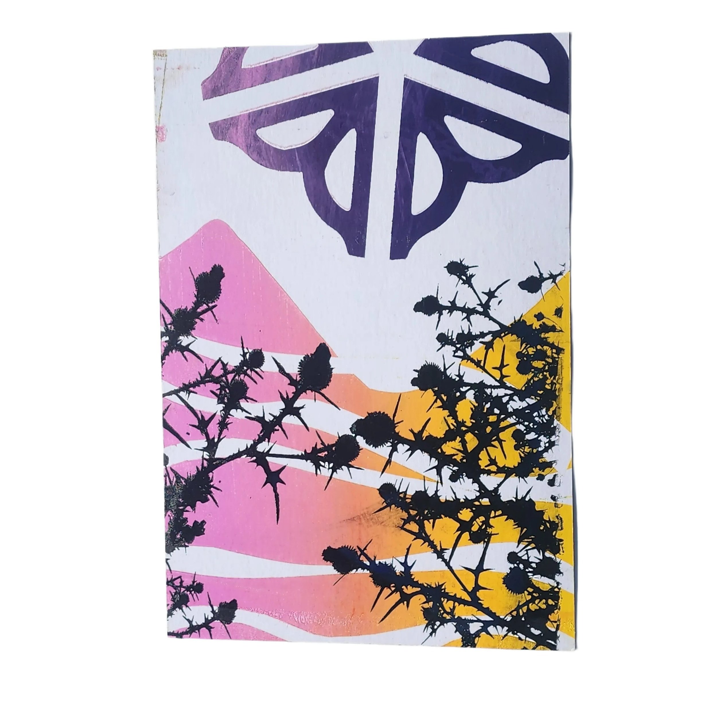 The 'Igaluk' 13" x 19" Multi-Color, Hand Screen Printed Monoprint Poster - Gladiator Art & Apparel