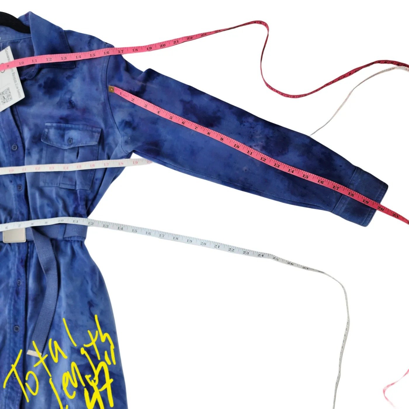 Upcycled, 90s Tie-Dyed, Long Sleeve Dress. Size: 4/6 - Gladiator Art & Apparel