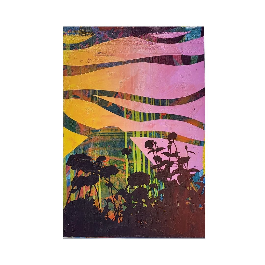 The 'Guatauva' 13" x 19" Multi-Color, Screen Printed Monoprint Poster - Gladiator Art & Apparel
