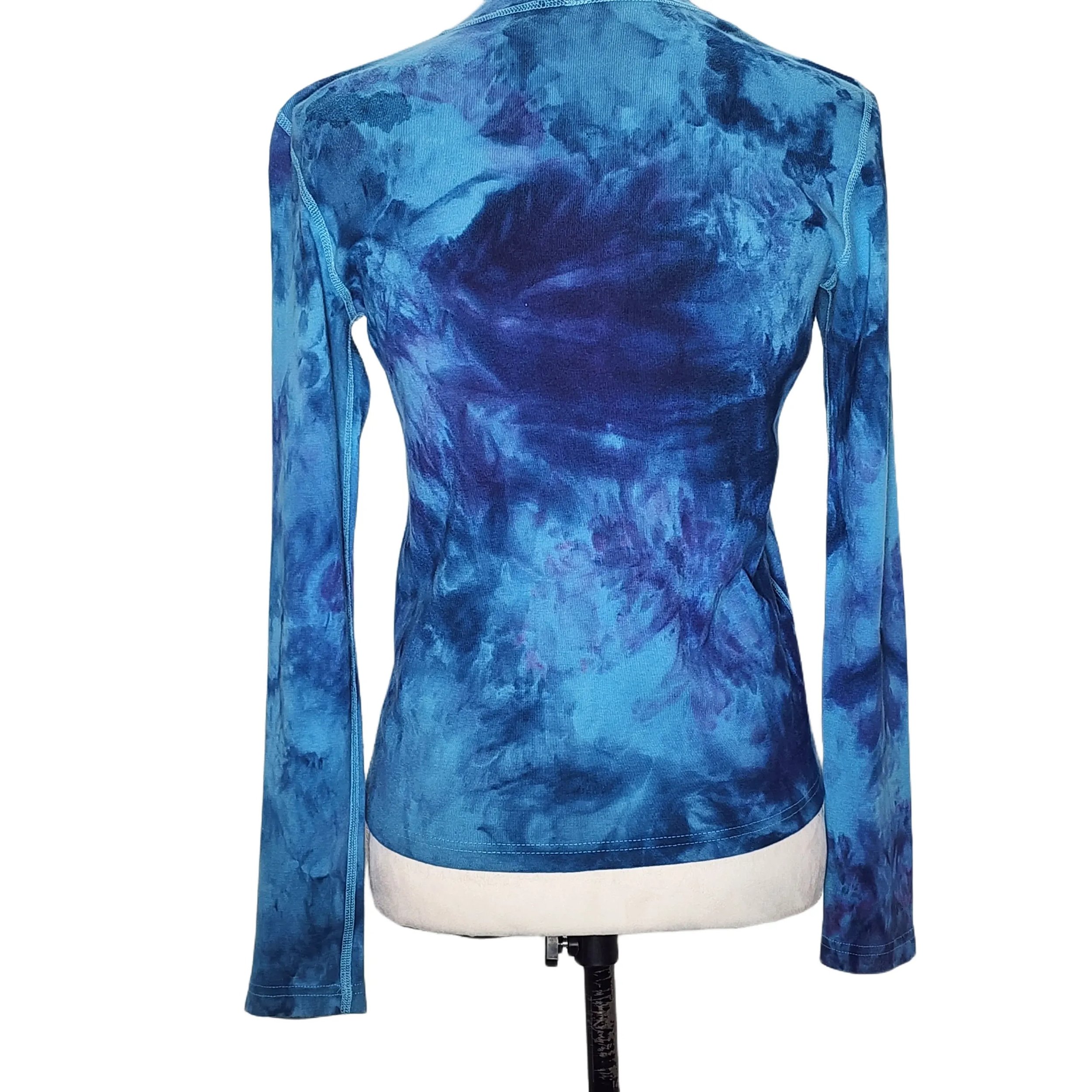 Ralph Lauren, Upcycled Tie Dyed Mock Turtleneck. Size: M - Gladiator Art & Apparel