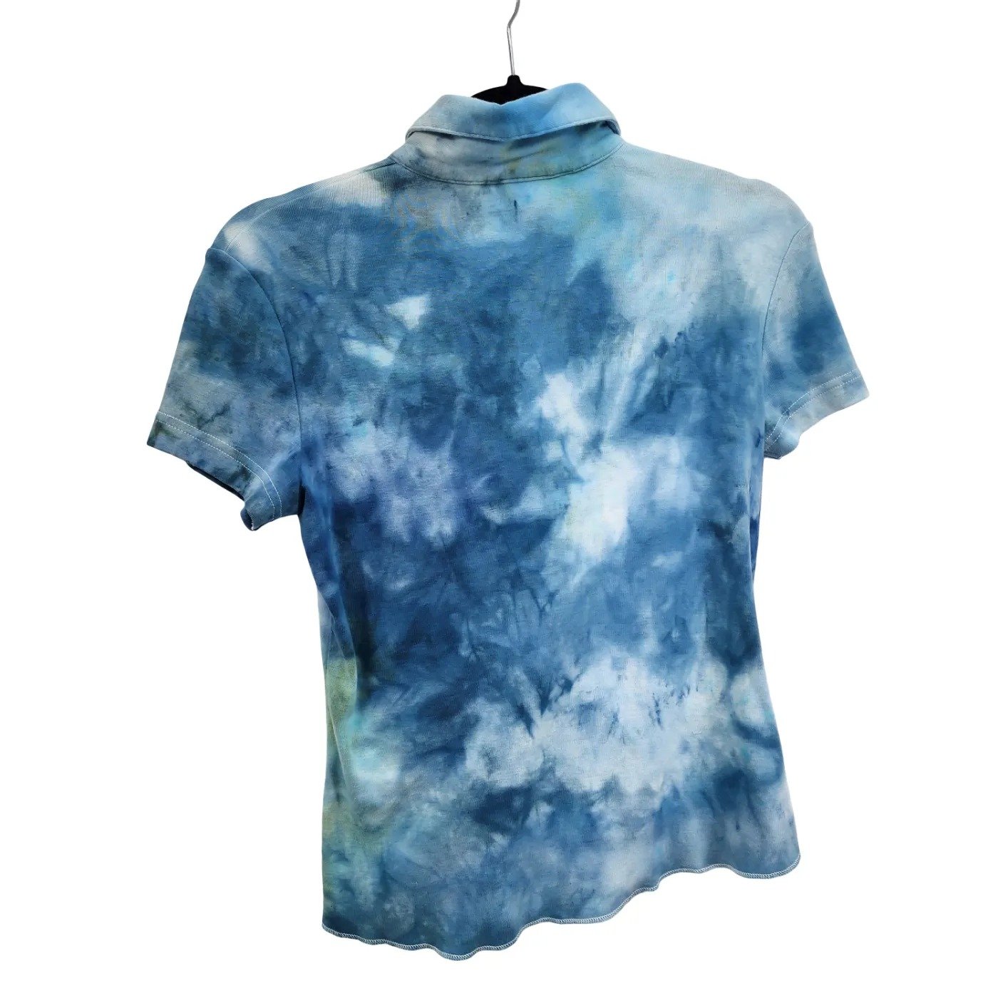 Rafaella. Upcycled, Tie-Dyed Short Sleeve Top. Size: Small - Gladiator Art & Apparel