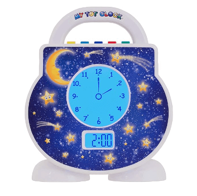 My Tot Clock Toddler Clock, White