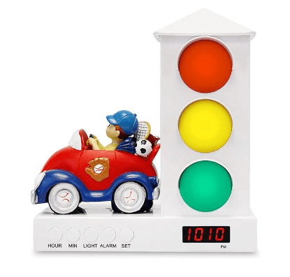 IT'S ABOUT TIME... Stoplight Sleep Enhancing Alarm Clock for Kids