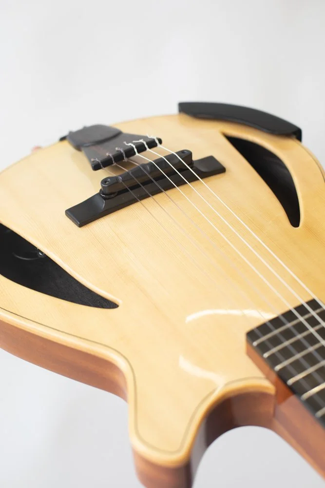 Maestro 14.5" Nylon String Hollow Body Archtop Jazz Guitar — Taka Moro