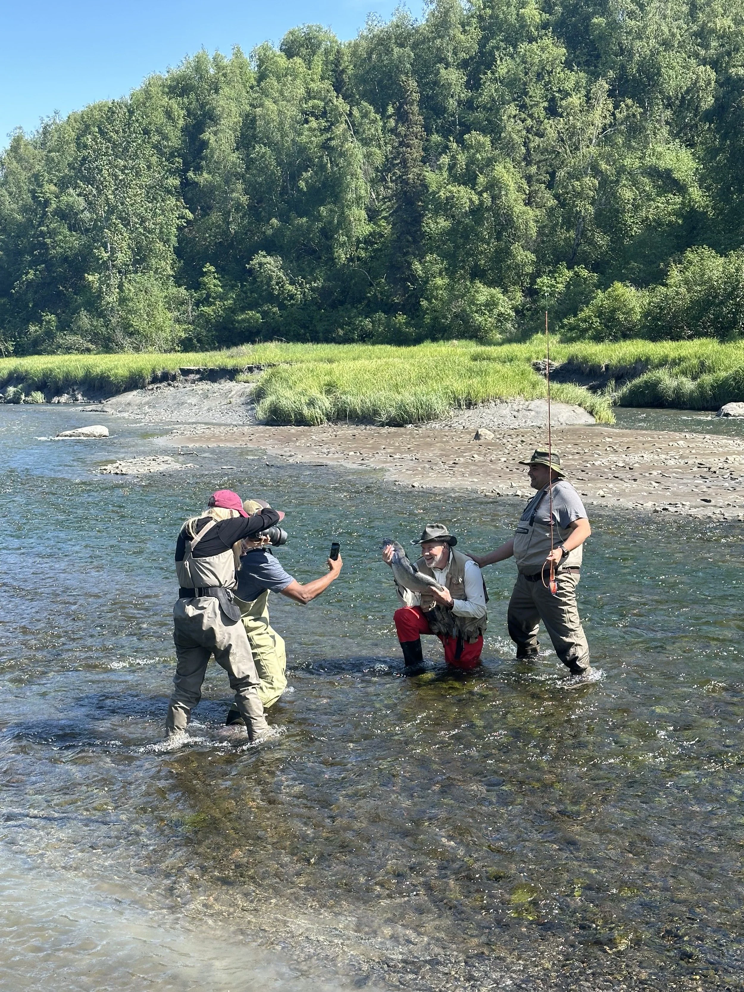 Behind the scenes of an outdoor commercial photography shoot