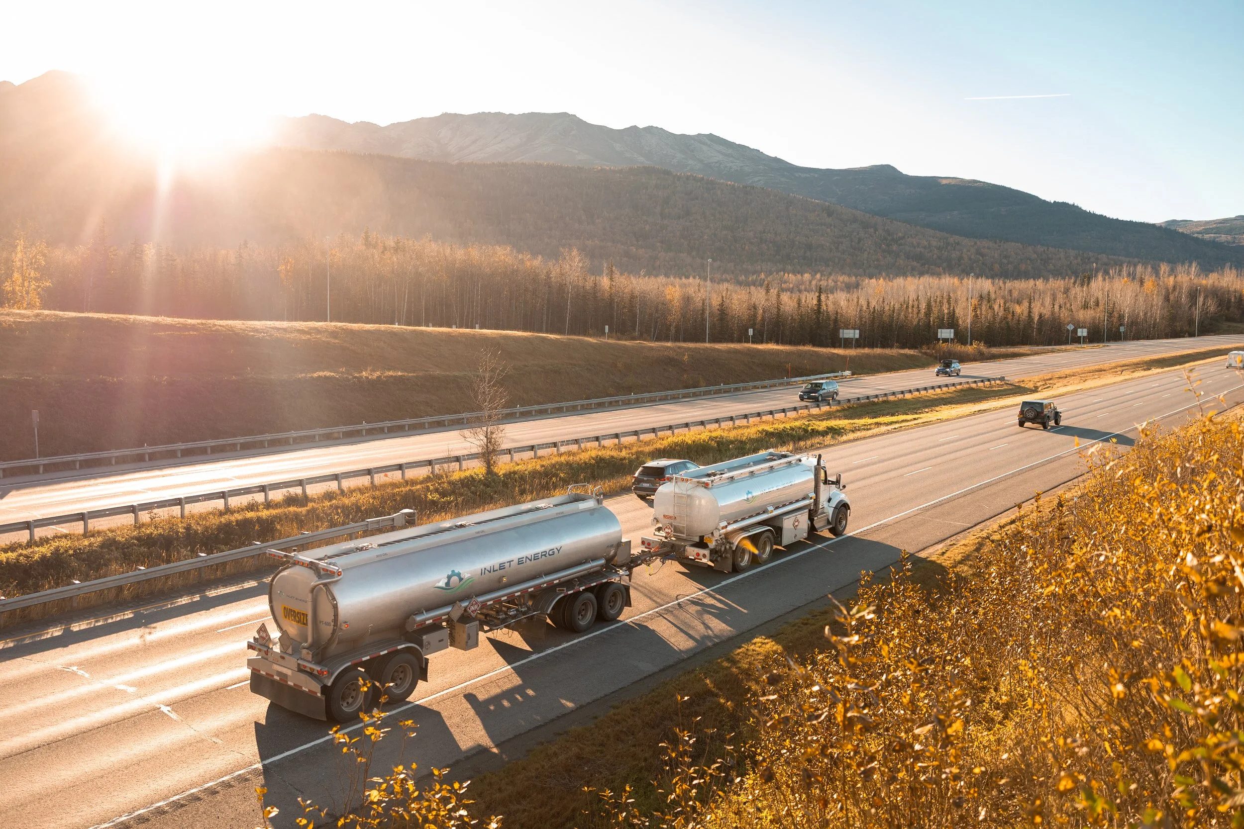 Oil and natural gas company truck commercial photo