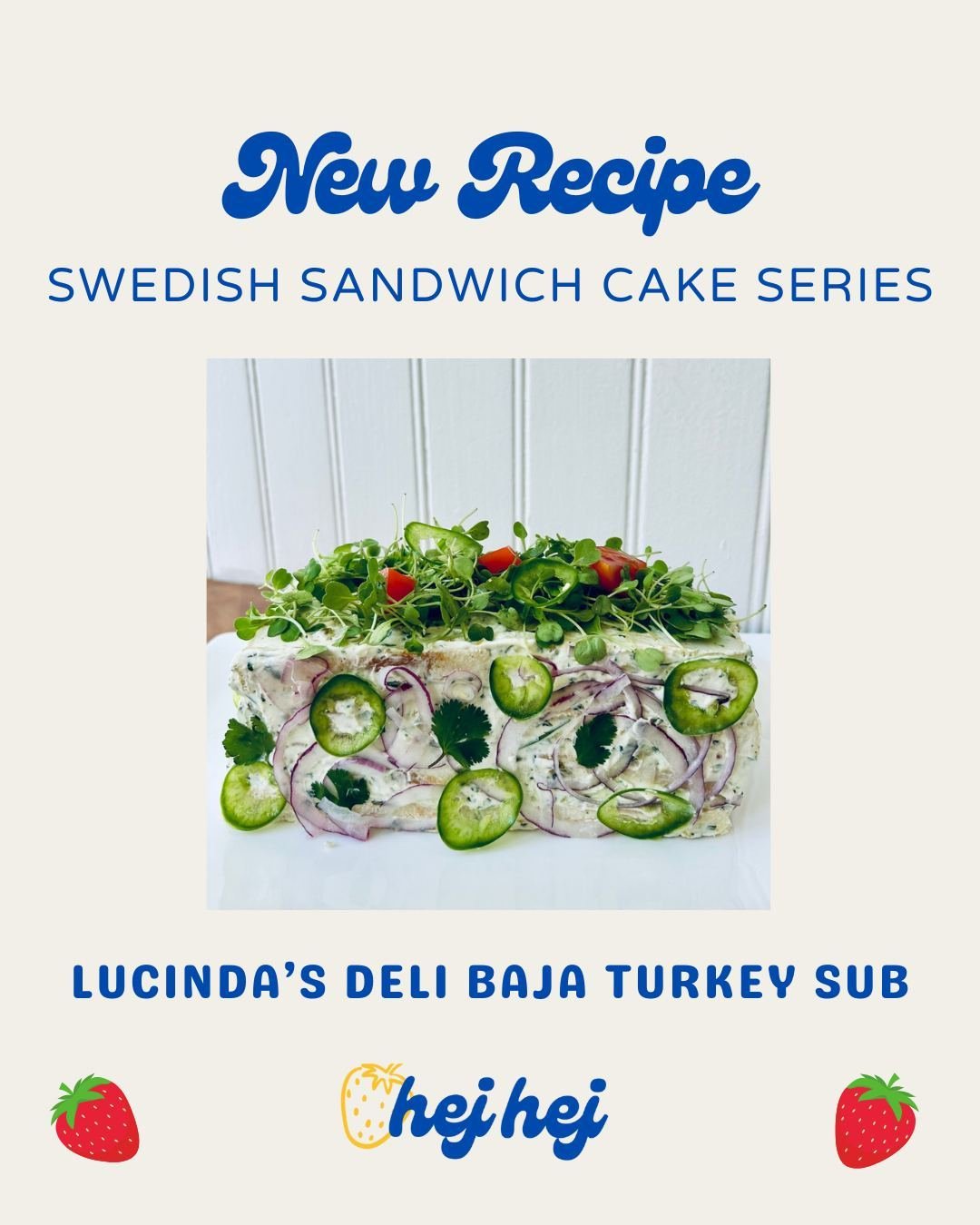 Sm&ouml;rg&aring;st&aring;rta! &quot;S'mure-gahs-torta&quot; - say it with me now! ⁠
⁠
Welcome back to week two of my sm&ouml;rg&aring;st&aring;rta or Swedish sandwich cake series. I've decided you simply cannot have a bad day if you make one of thes