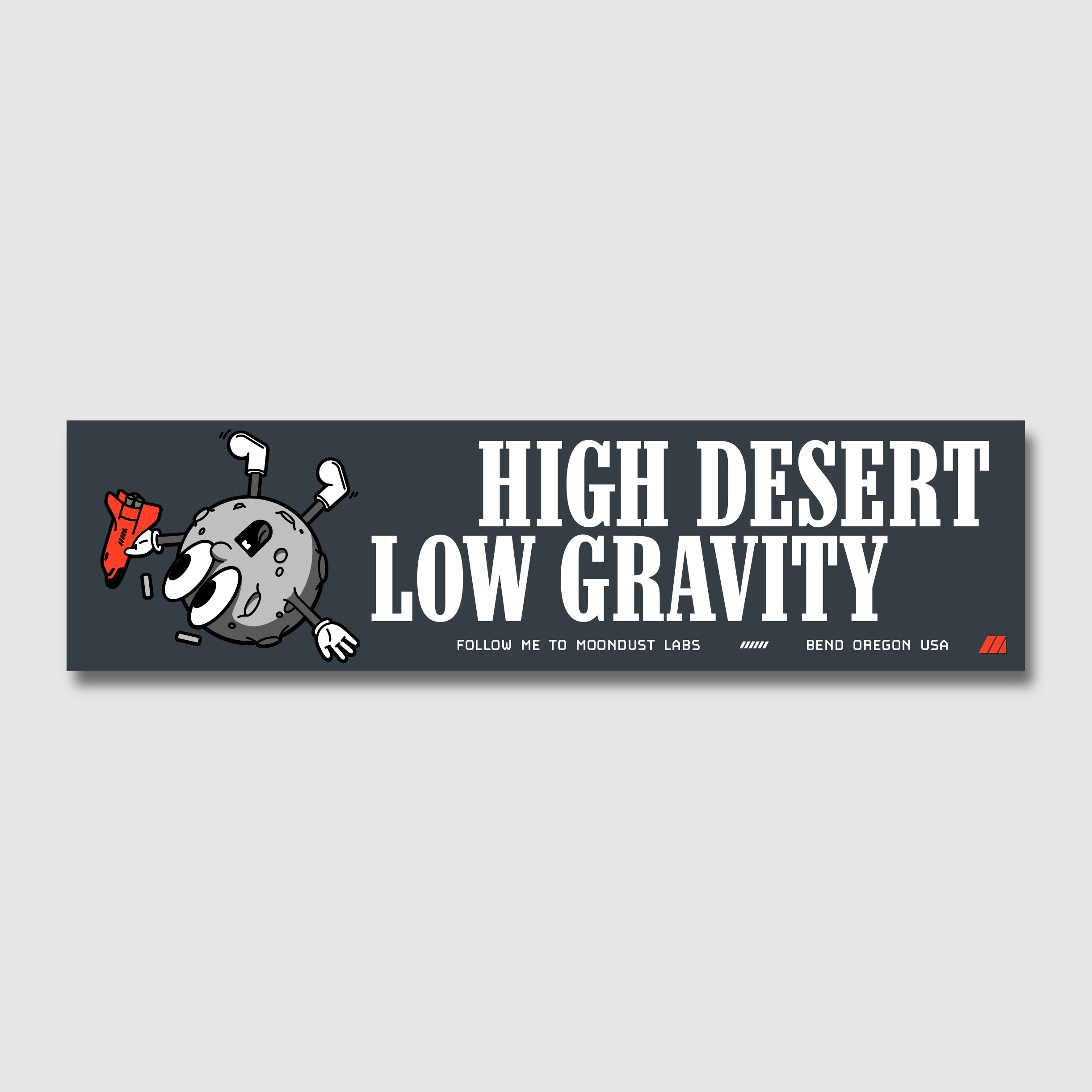 High Desert Low Gravity Bumper Sticker