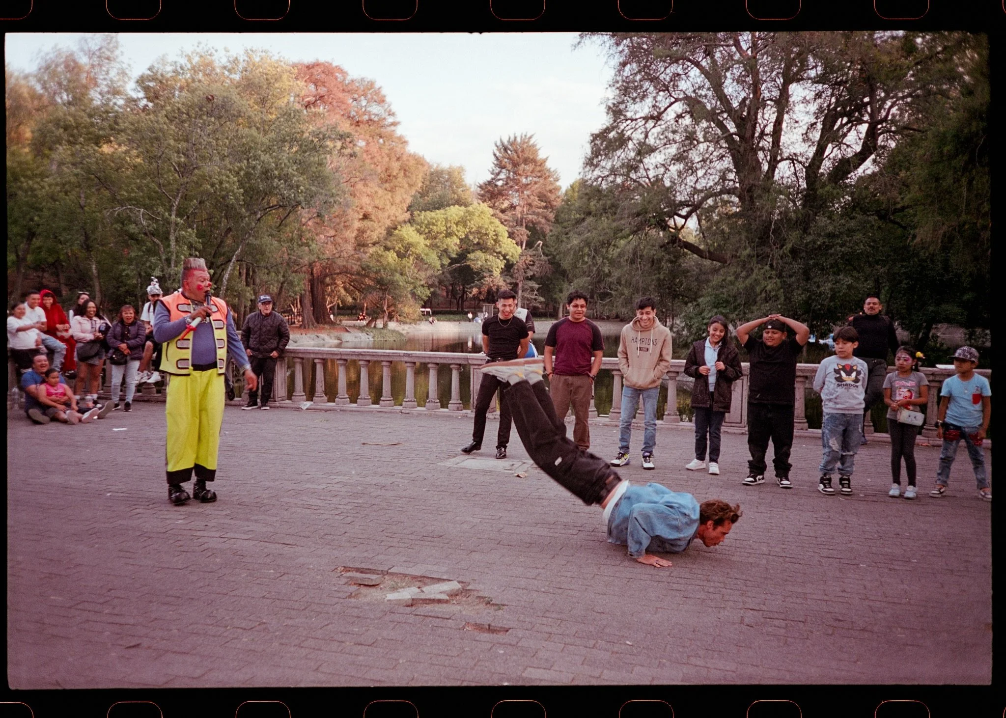 Send in the clowns 🤡 

Recently in Mexico, @jamiesonfilm and I were walking through Chapultepec Park when we chanced upon a clown performance. Unbeknown to us, he was hosting a dance competition and noticed us join the large crowd. He asked Jamo, wh