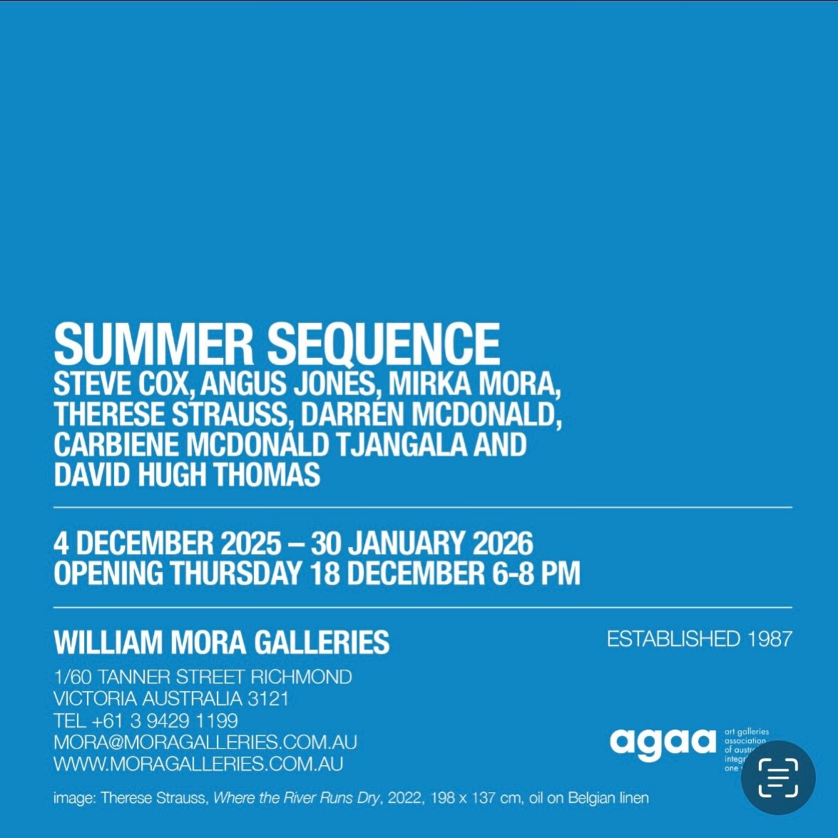 very happy to be showing alongside some very talented and interesting artists - opening tonight
 #contemporaryart @wmoragalleries #australianart #summer #sequence.  #❤