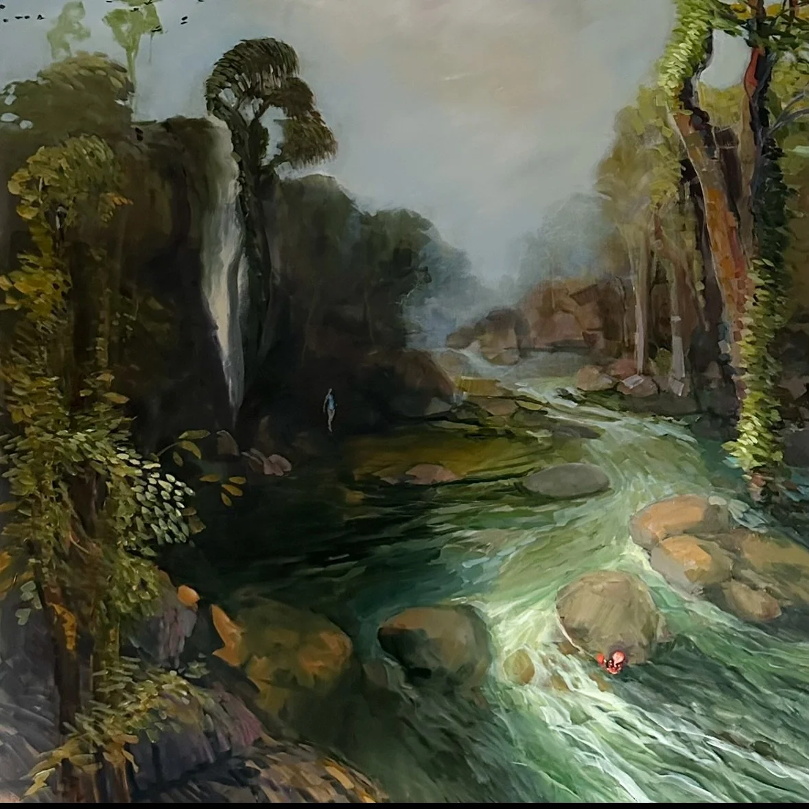 Happy new year - !! 

Here are little bits of this painting - the whole thing is in my stories today - just can&rsquo;t fit it into the tiny little grid squares !! 

This painting has been been inspired by my rather  frequent visits to a certain favo