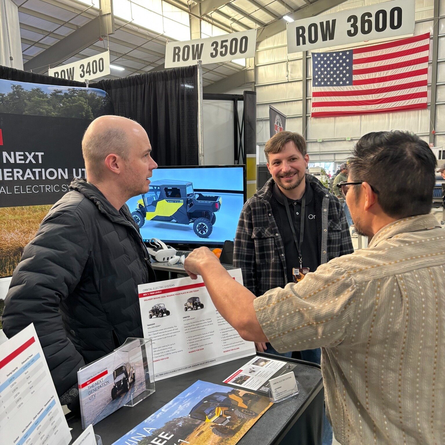 Introducing the REV 1 to the crowd at the @worldagexpo in Tulare, CA.

Stop by today for your last chance to see the REV 1 in VR!

#wae24 #electricUTV #sxs #utv #sidebyside #rev1