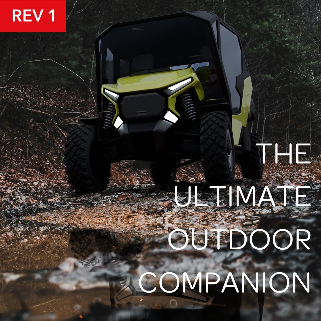Camping, hunting, and outdoor adventures have never been better thanks to the powerful, all-electric REV 1.

Up to 200 miles of range. No more noise. And a massive 12 kW of onboard electricity for your creature comforts.

Learn more on our website, a