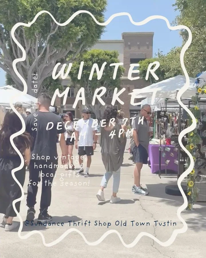 Our Winter Market is almost here! ☃️✨

Think cozy vibes, exclusive finds, local makers, and all the holiday magic.

Mark your calendars &mdash; you don&rsquo;t want to miss this✨

❄️ Sunday, December 7th 11am - 4pm

❄️181 El Camino Real, Tustin 

Swi
