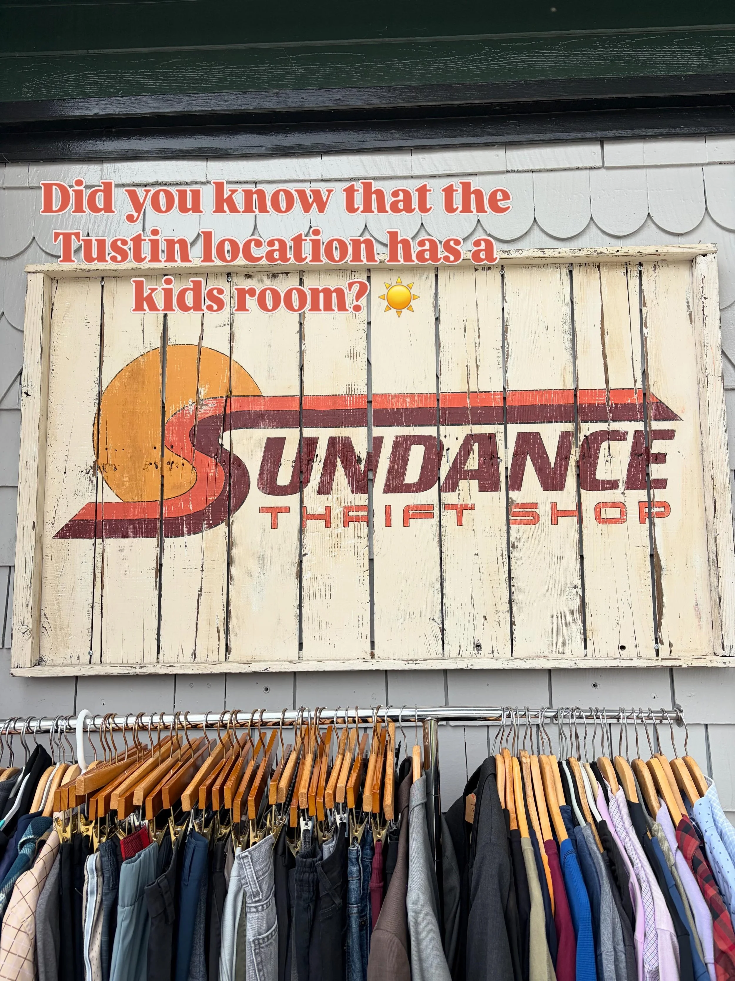 If you haven&rsquo;t checked out our kids room yet be sure to stop by and see what goodies you may find 🌞

#sundancethriftshop #thrifting #kidsclothes #fyp #orangecounty