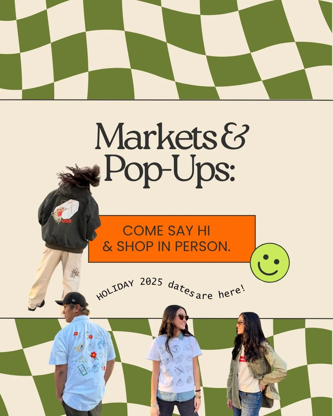 From Greenport to Greenpoint, we are poppin&rsquo; up!!! Come and say hi! We have a ton of custom up-cycled goods, new lucky gatos, and a big restock on all sizes of dumpling and takeaway goods! 
.
.
#holidaymarkets
#shopsmall 
#shopnewyork 
#aapiart