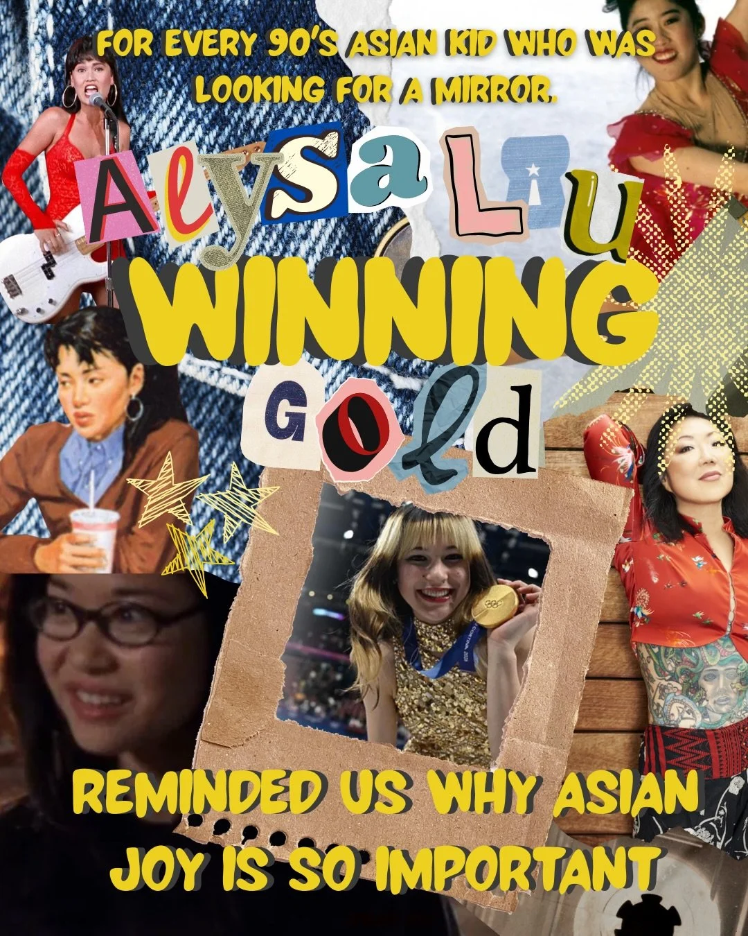 Watching Alysa Liu win gold didn&rsquo;t just feel like a sports moment.

It felt like a timeline collapsing.

From Kristi Yamaguchi to Cassandra Wong, from Claudia Kishi to Lane Kim, from Margaret Cho to Nicole Bilderback &mdash;
these were the frag