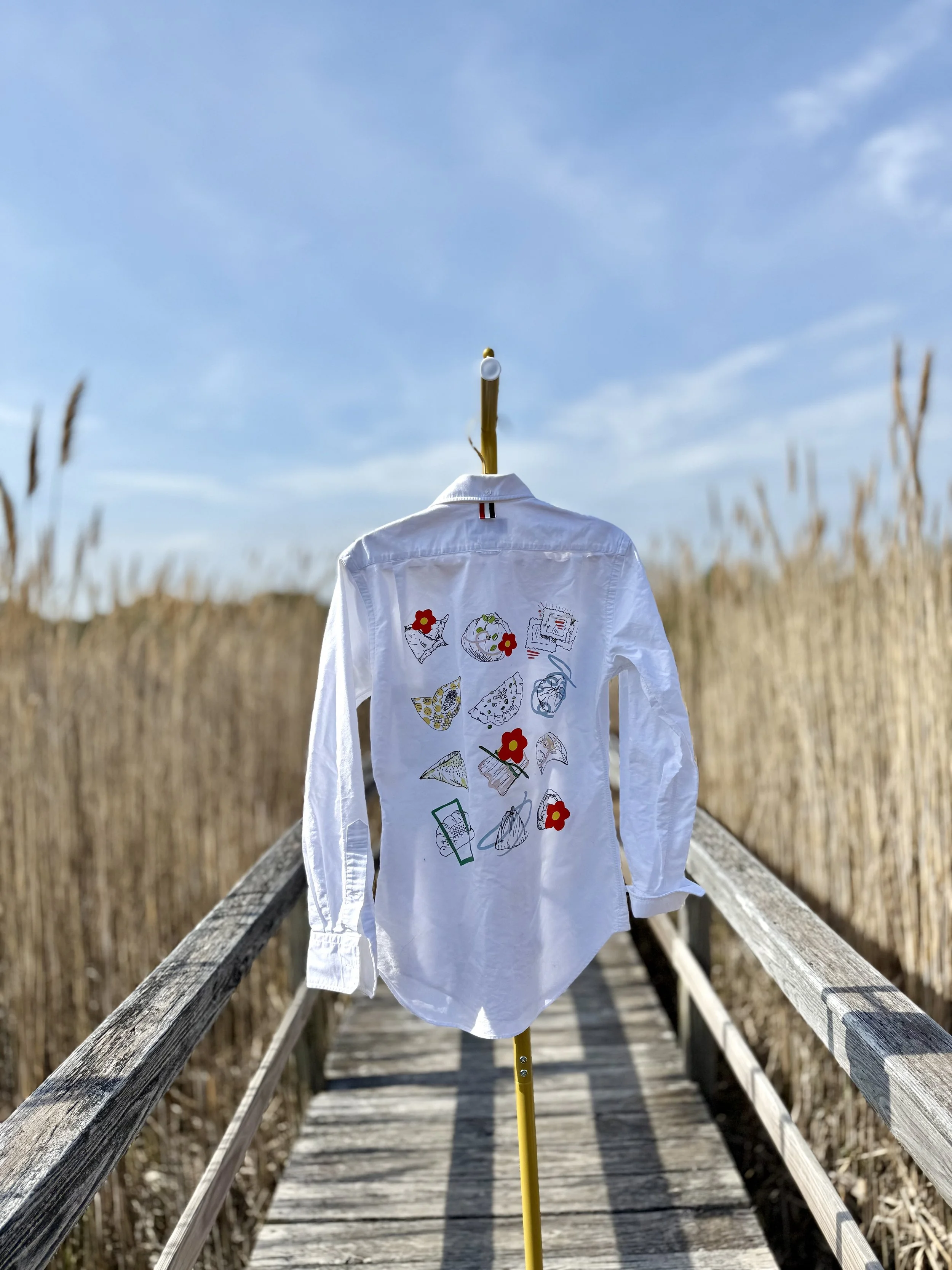 Thom Browne Dumplings Everyday White Button Down