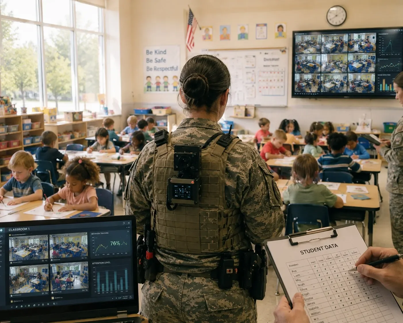 AI cameras fitted to teachers to collect data on school kids... and other ways to make a buck