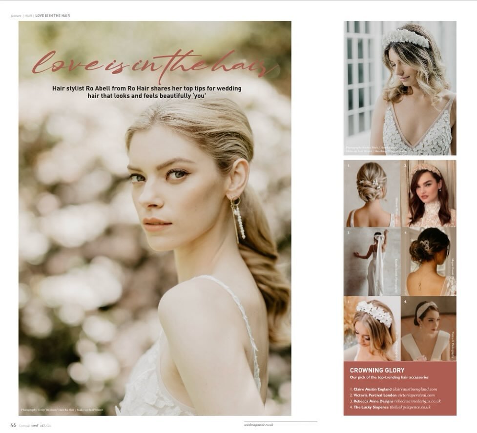 &ldquo;Love is in the Hair&rdquo; - Ro&rsquo;s advice and trend prediction for 2024 featured in @wedmagazine