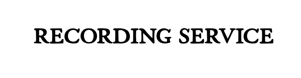 recording service 