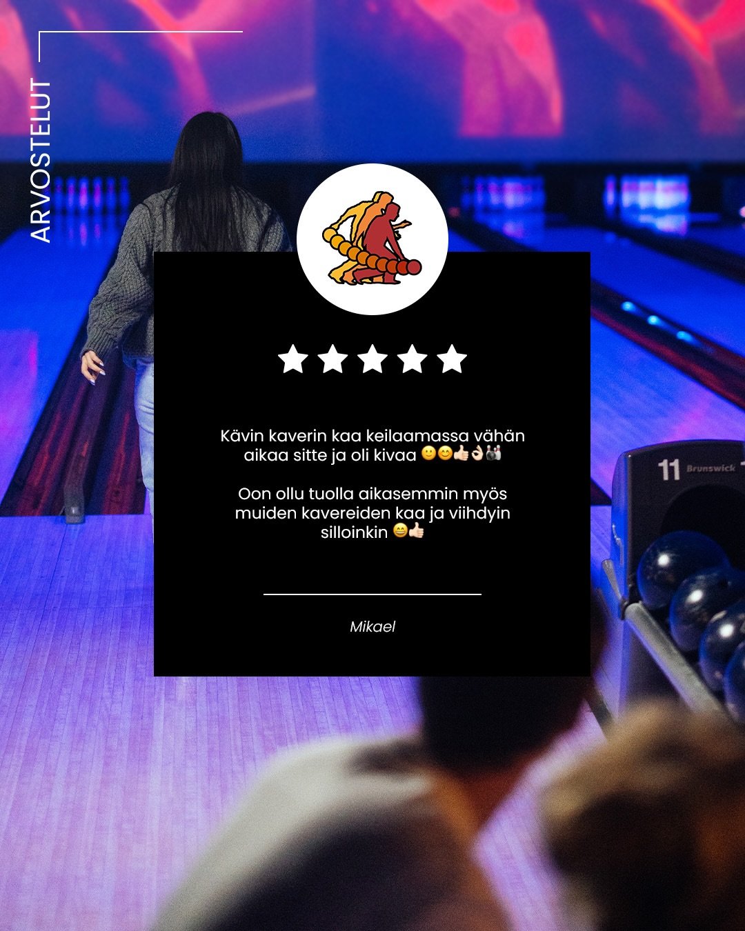 Muutamia mukavia palautteita BowlCircus Flamingosta! ⭐️ Kiitos, kun k&auml;ytte hohtokeilaamassa, pelaamassa biljardia ja viett&auml;m&auml;ss&auml; erilaisia tilaisuuksia. 🫶

Olemme avoinna joka p&auml;iv&auml; klo 12-24, tervetuloa!

#hohtokeilaus