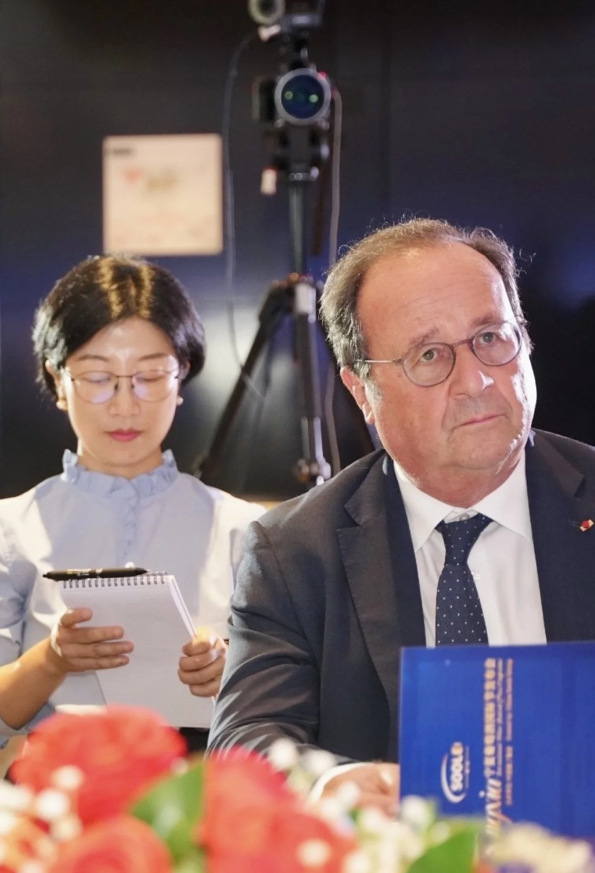 Former French President François Hollande — Ningxia wine launch dinner · consecutive and whispered interpreting