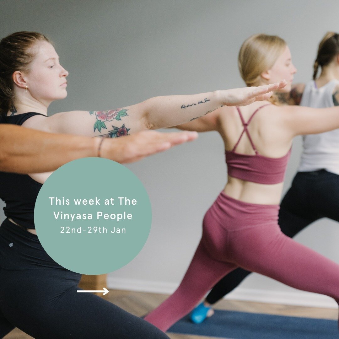 This week at The Vinyasa People 💫⁠
⁠
* Don't miss the final opportunity to practice with Steph in the Mysore room! The last practice with Steph will be Jan 31st⁠
* Limited spots remain for Deep Yin with live music⁠
* Come join Daniel for the second 