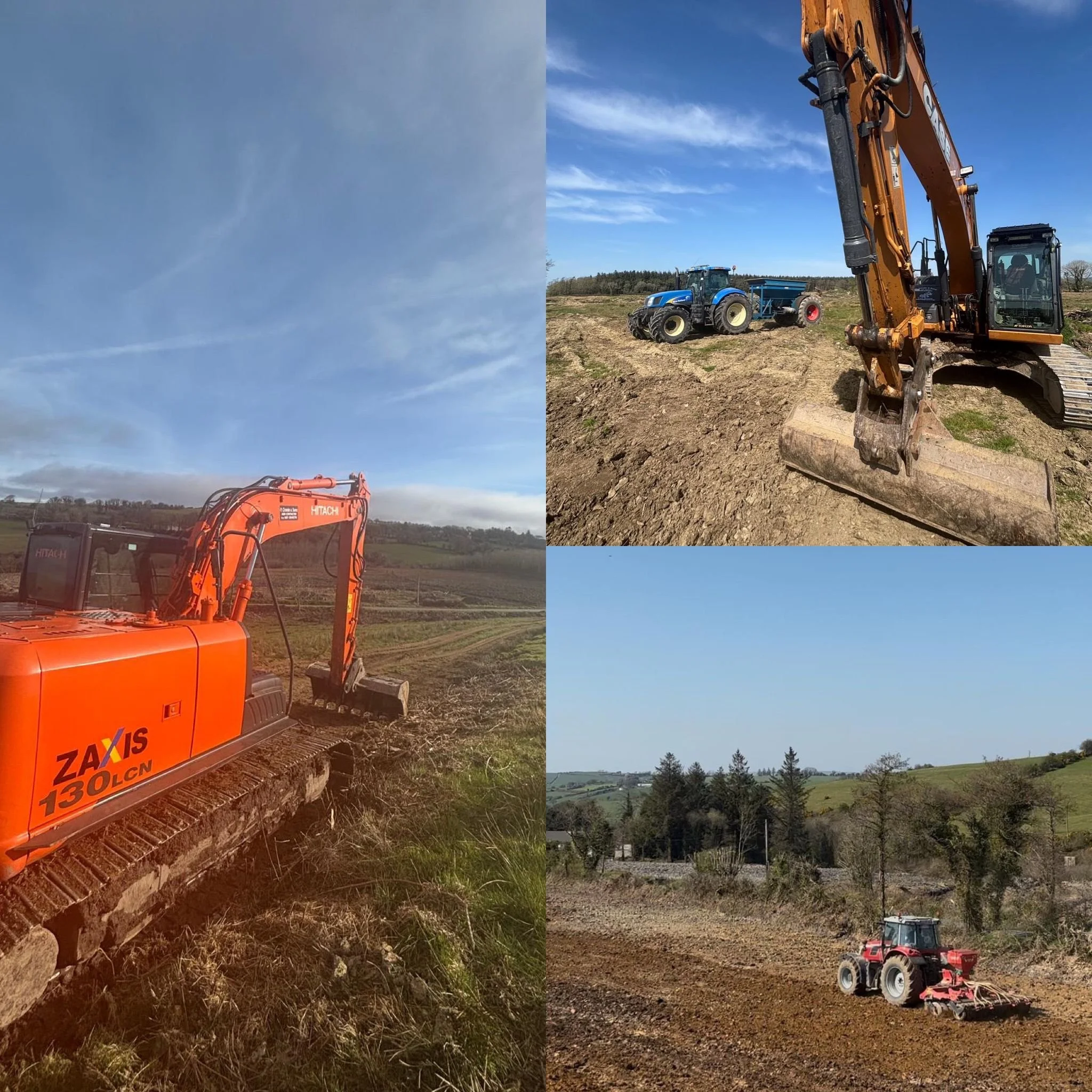 April - Land reclaiming in the spring sunshine