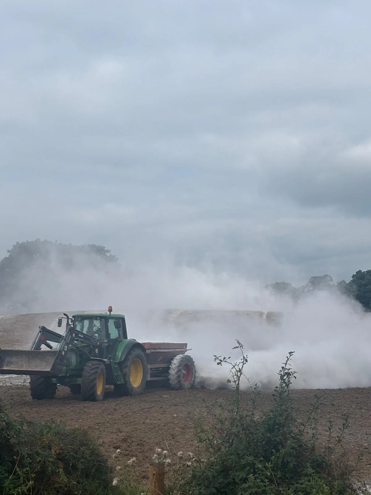 August - Spreading lime in Muckross, Killarney
