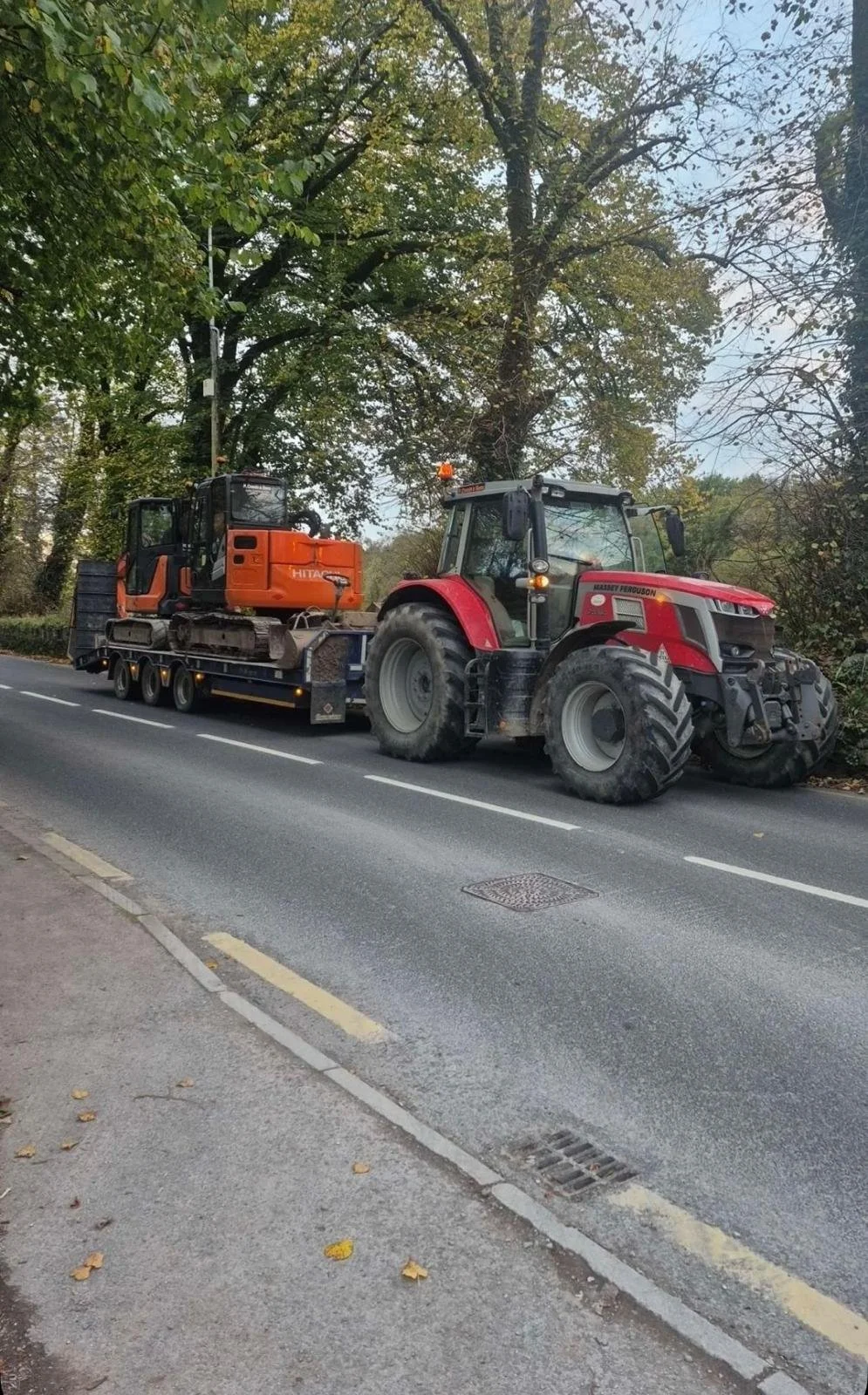 November - Excavators on route to site in Cork