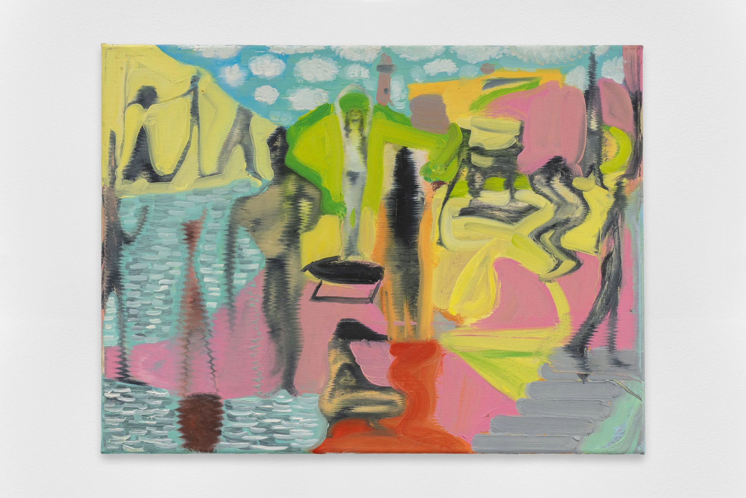 Dan Coombs, 'Figures', 2017, oil on canvas, 45.5 x 60.5 cm