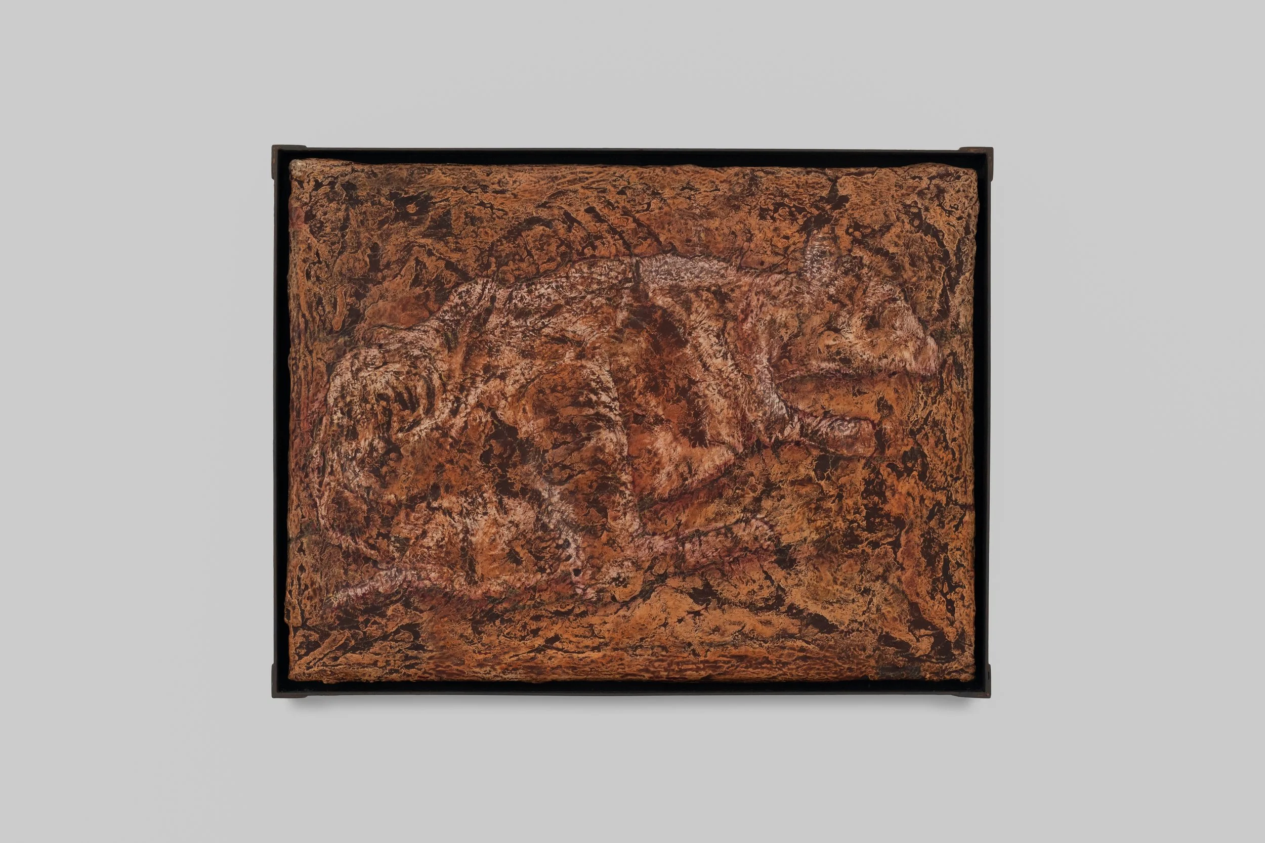 Hunter Amos, 'Decomposite', 2026, acrylic and oil on canvas, artist-made frame, 32.5 x 42.5cm