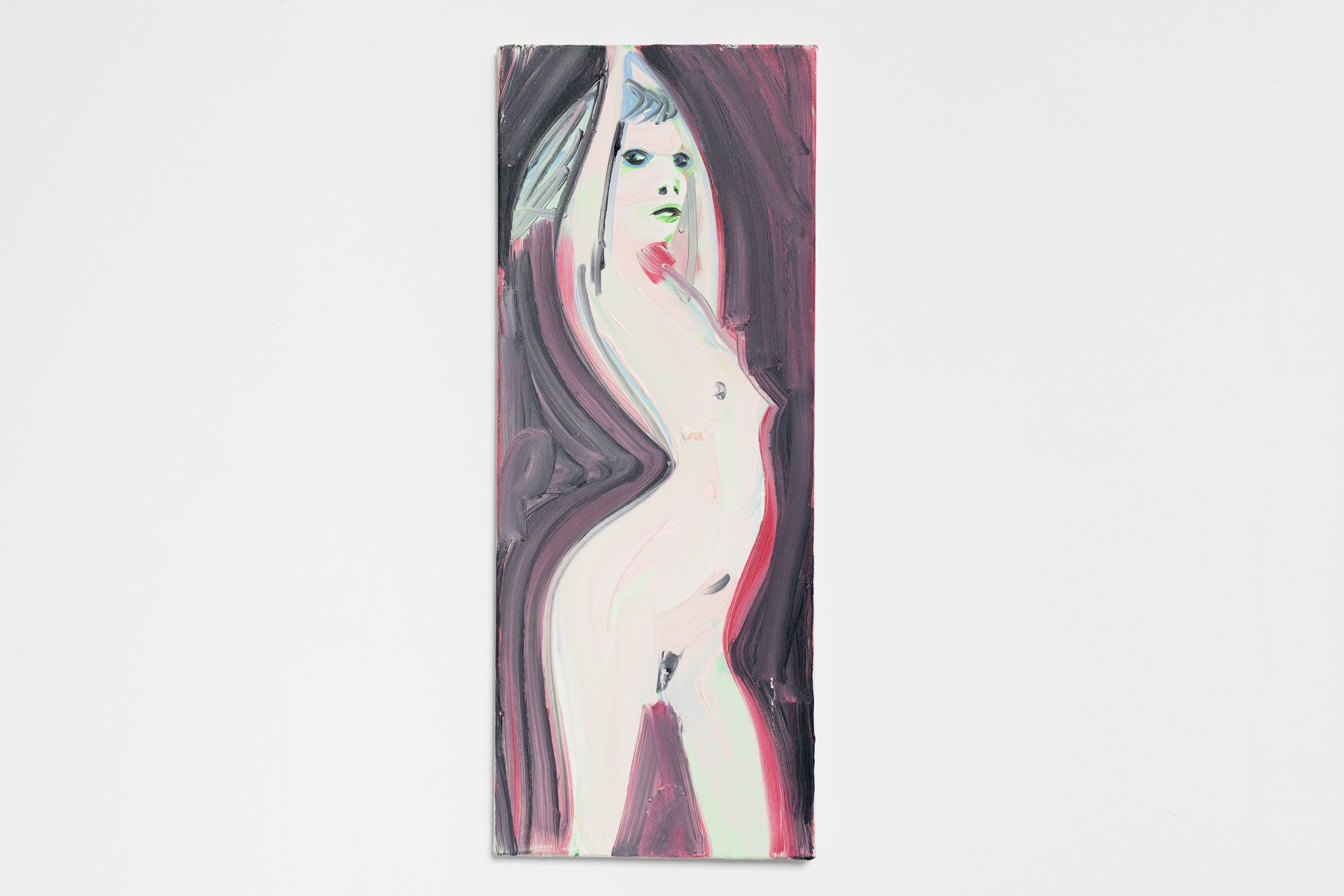 Dan Coombs, 'Woman', 2025, oil on canvas, 91 x 35 cm 