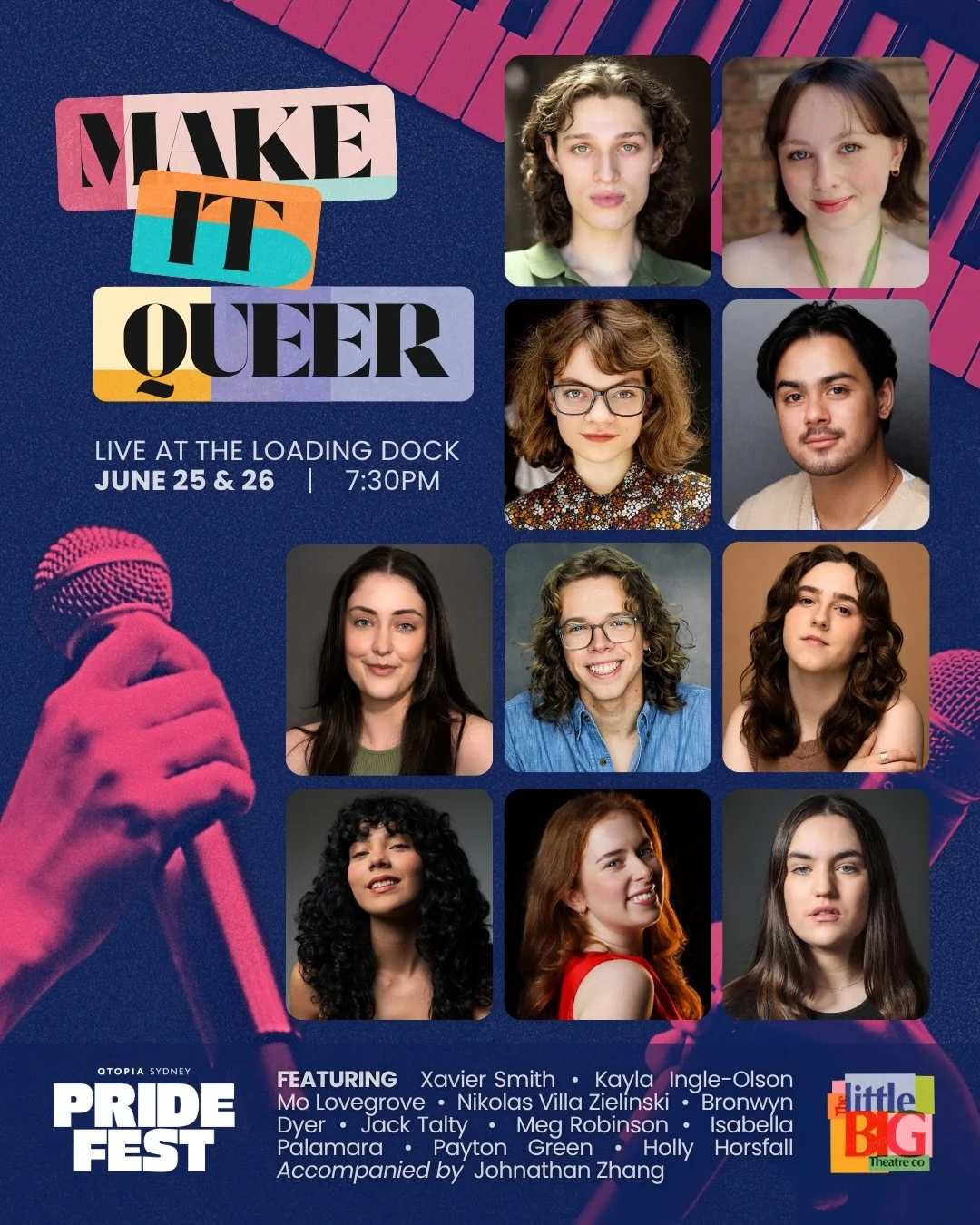 The Make it Queer lineup is here! 🌈

We&rsquo;re so excited to be working with these incredible artists this pride month to bring some queer joy to the stage! 

How can you make musical theatre even gayer&hellip;? You&rsquo;ll have to come along to 