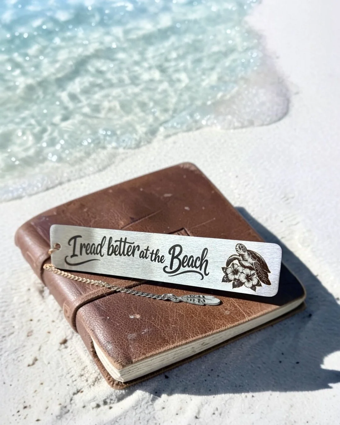 Custom Annealed stainless steel book mark.
