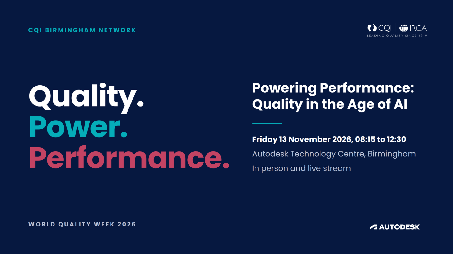Powering Performance: Quality in the Age of AI
