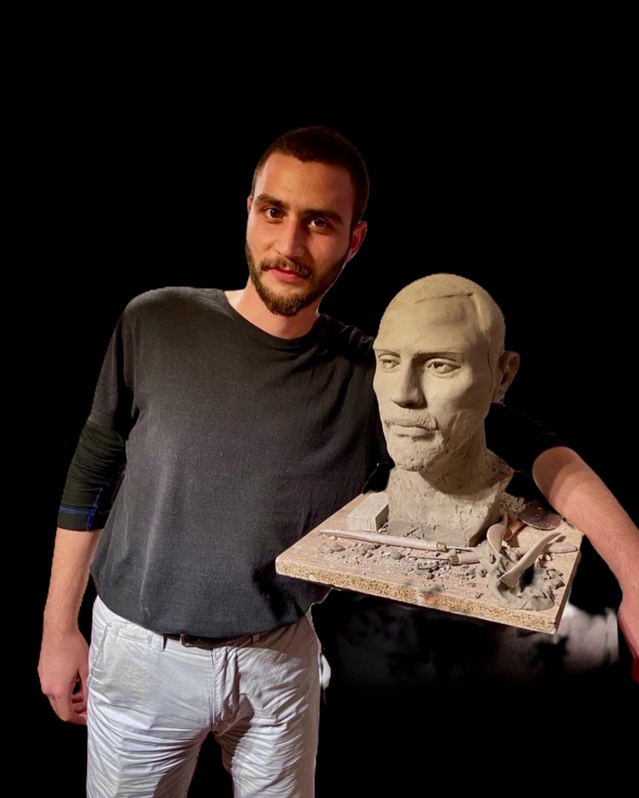 Male Portrait (clay, Plaster)