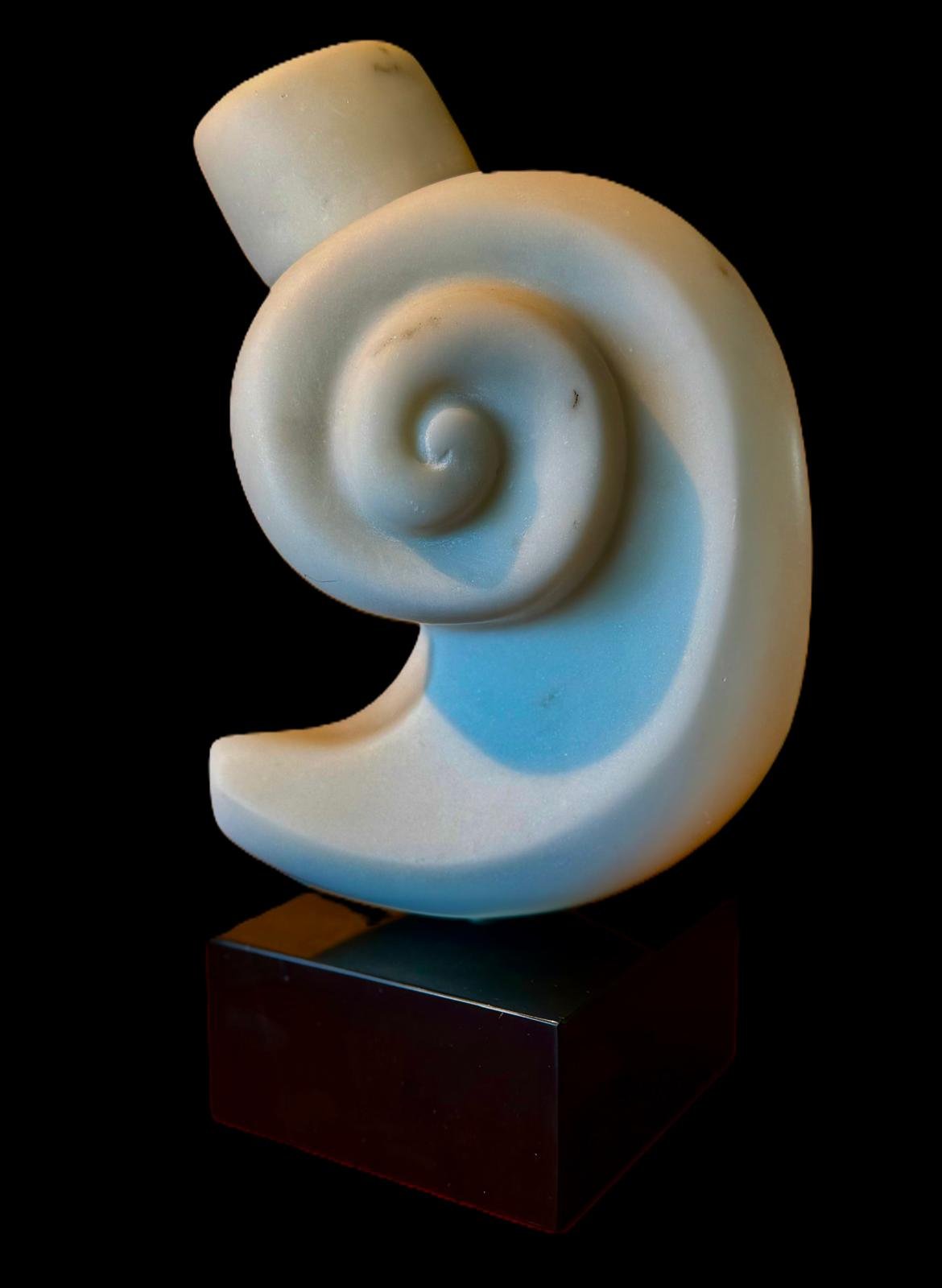 Hand carved from single block of Carrara statuary marble