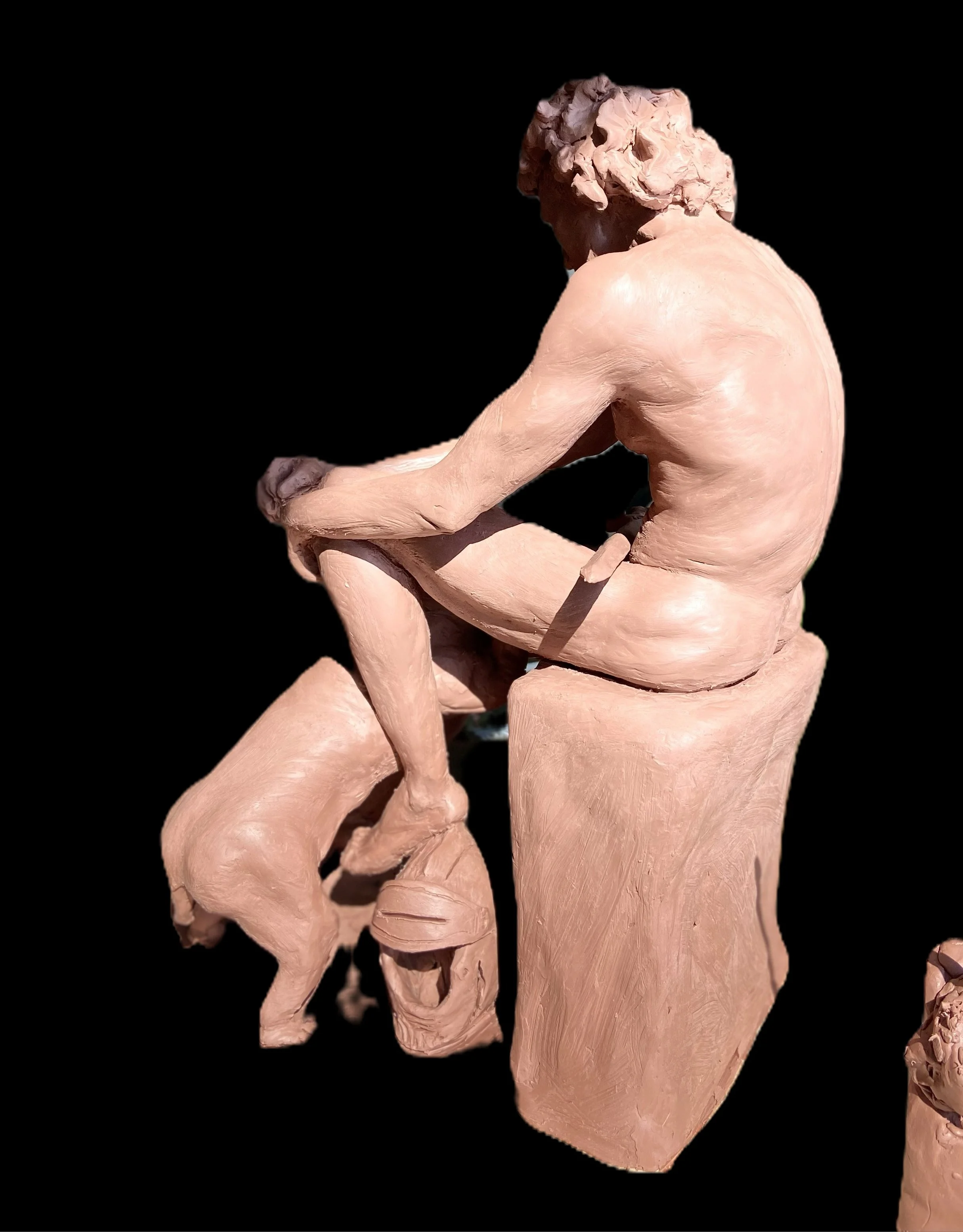 Calming the Dogs of War (Oil-based Clay)