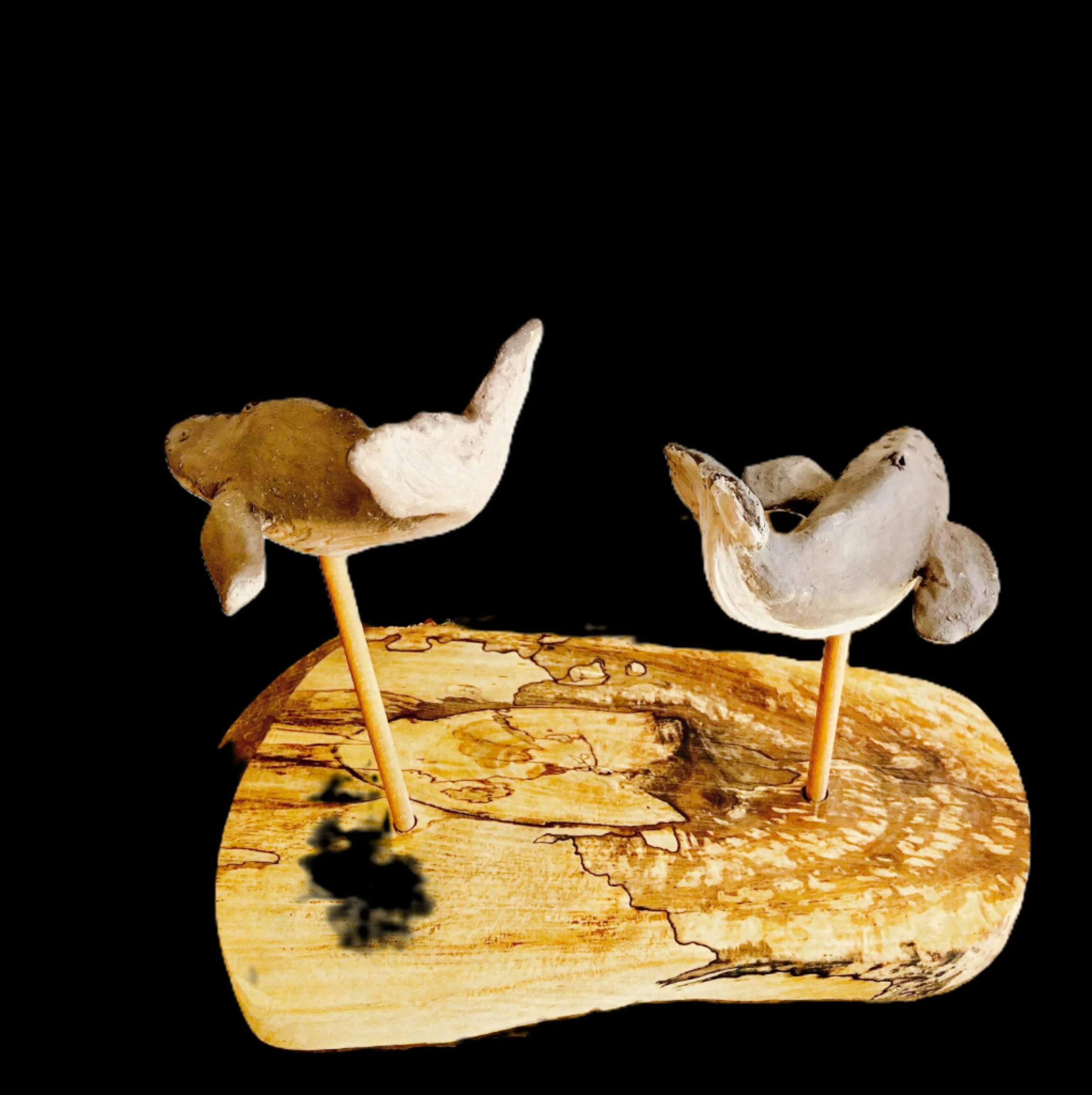 Humpback Whales (Clay, Stoneware)