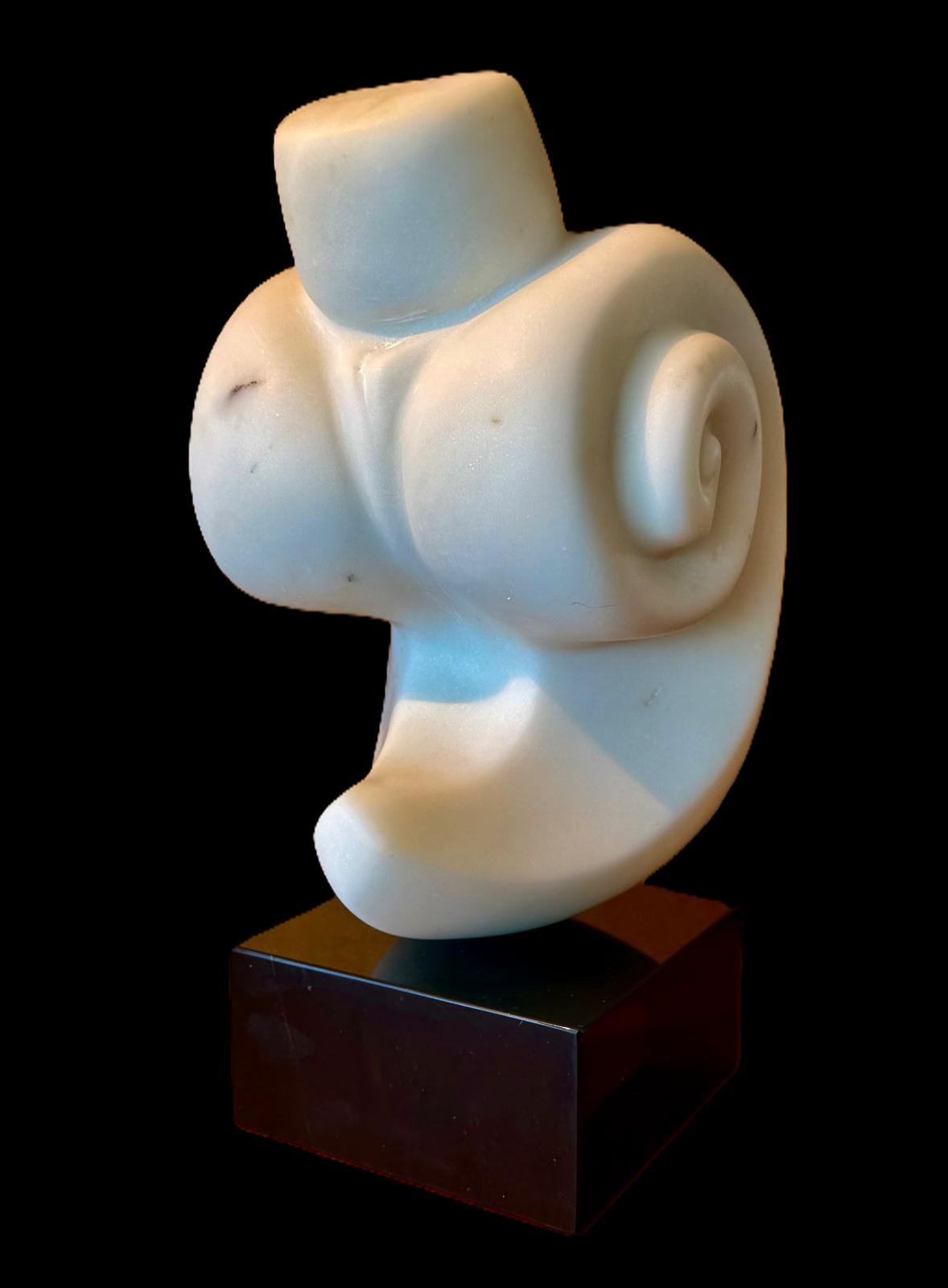 Hand carved from single block of Carrara statuary marble