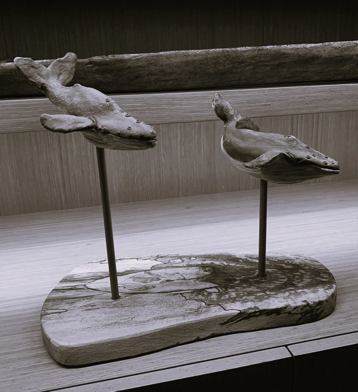 Humpback Whales (Clay, Stoneware)