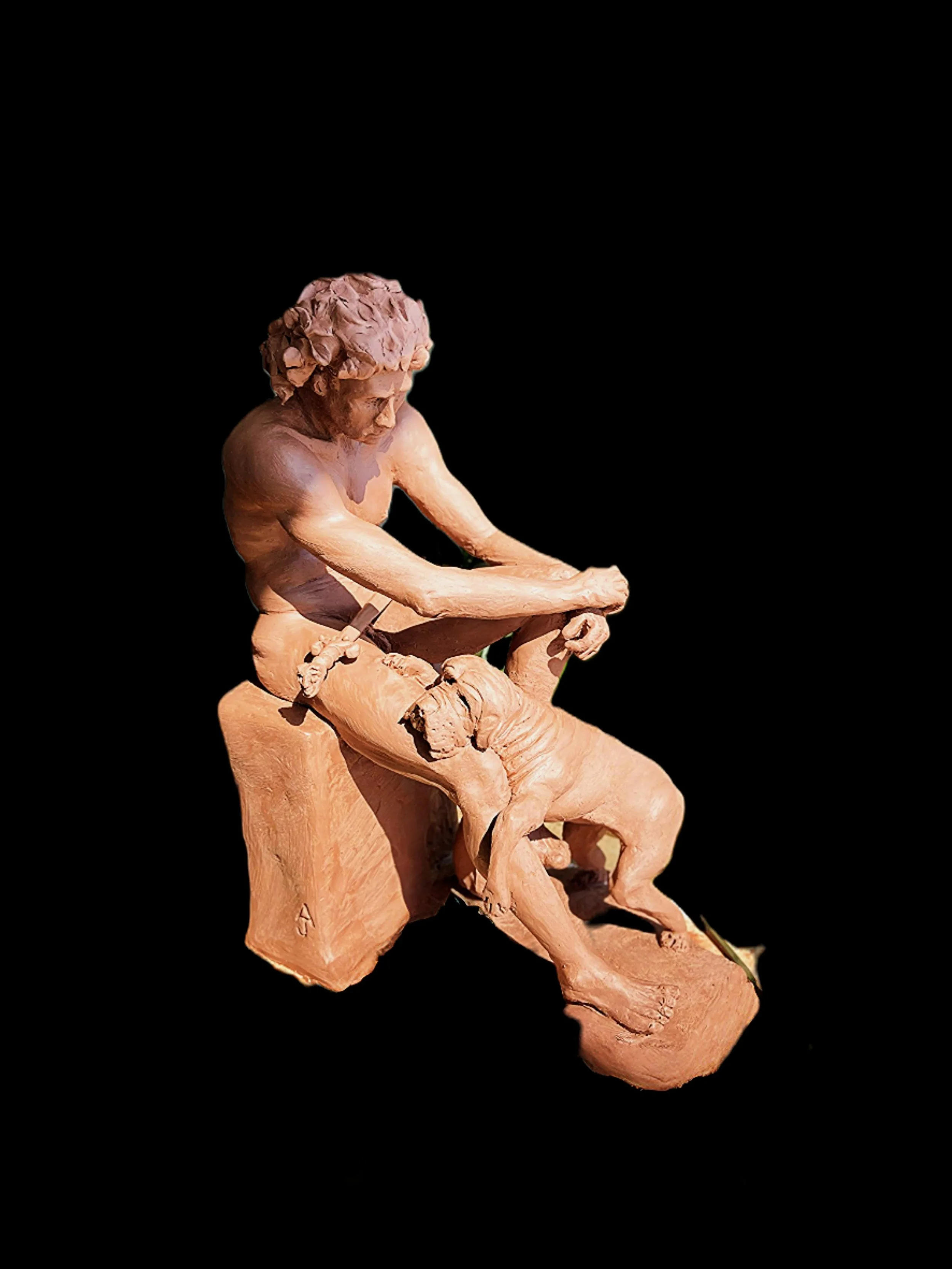 Calming the Dogs of War (Oil-based Clay)