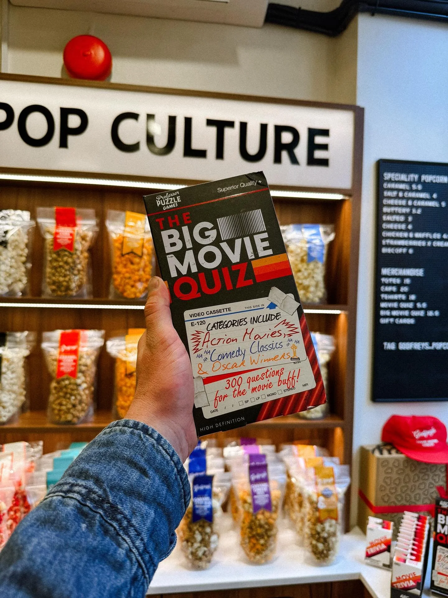🎬🍿 Lights, camera&hellip; quiz time! 🍿🎬
Think you know your movie trivia? Put your knowledge to the test with our brand-new Movie Quiz Games, now available with Godfrey&rsquo;s Popcorn. Perfect for a night in, a party, or just proving once and fo